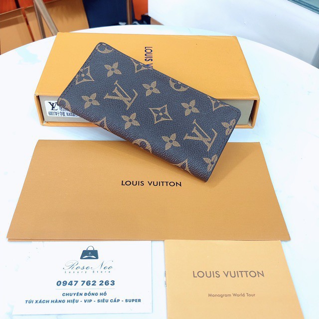 [Ảnh thật] Ví card holder LV SUPER VIP‼️fullbox ví đựng thẻ nam nữ đều dùng được Louis Vuitton