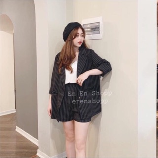 Sét vest quần đùi - sét đồ công sở ( hình thật/sẵn)