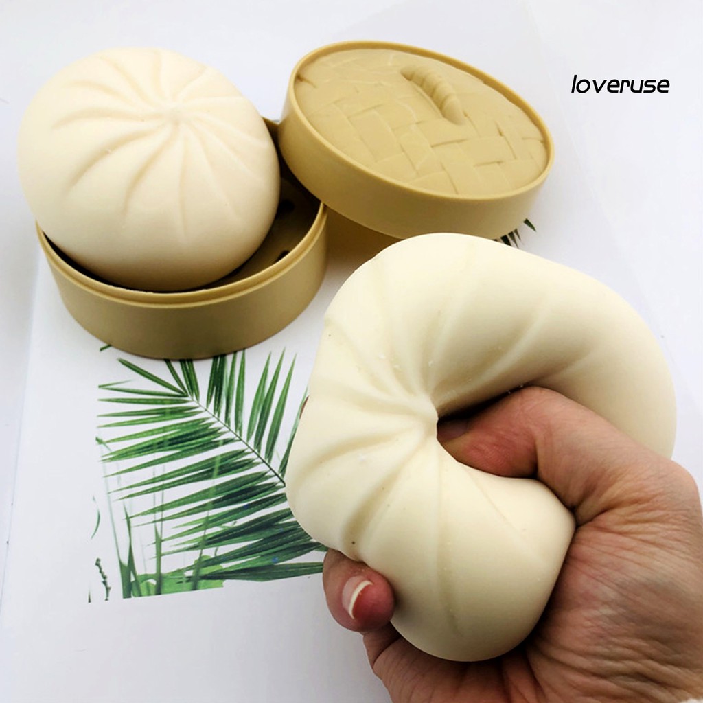 Đồ Chơi Bóp Giúp Giảm Căng Thẳng Hình Bánh Bao Dễ Thương
