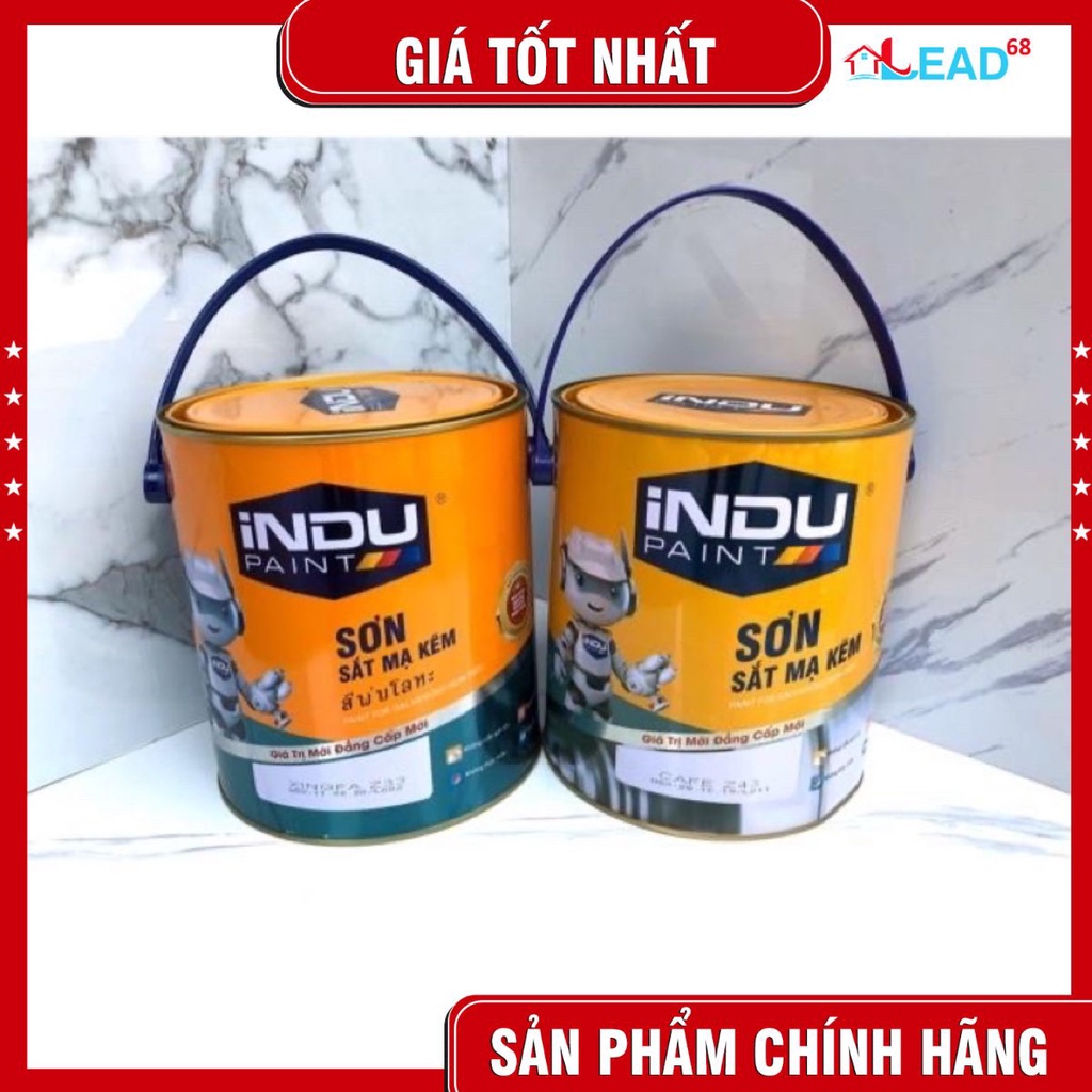 Sơn indu sắt mạ kẽm 3lit màu xingfa và màu cafe { chính hãng}