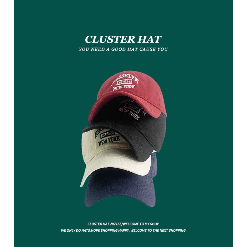 Mũ Lưỡi Trai Thêu Chữ Phong Cách Hàn Cá Tính Cho Nữ