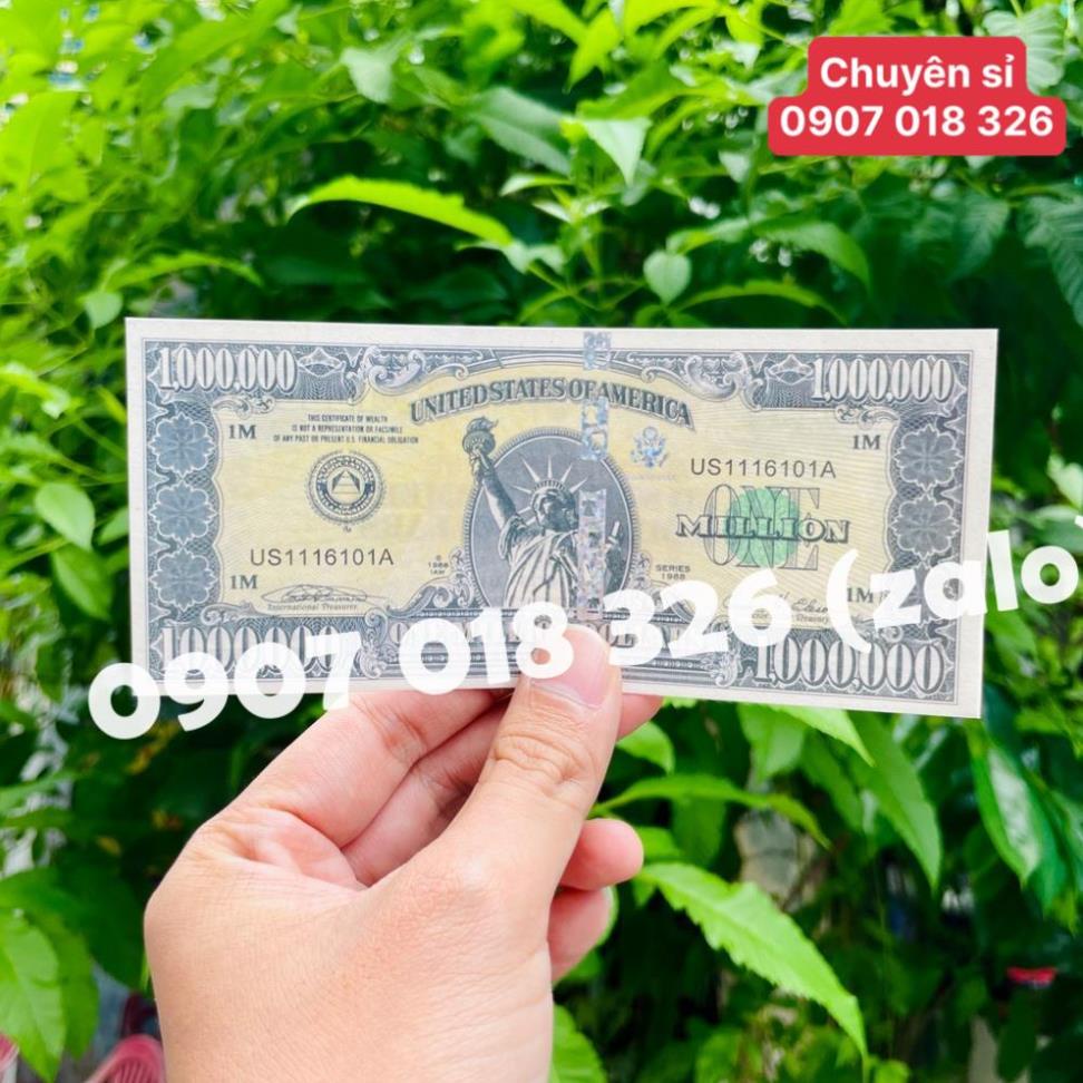 Tiền lưu niệm 1 triệu USD dạ quang; có dây bảo an biến đổi phát quang