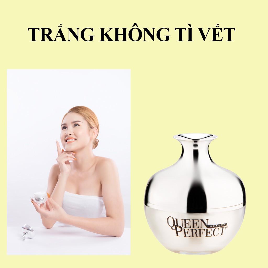 Ủ trắng da mặt Queen Perfect tinh chất yến tươi, làm trắng da, căng bóng, se khít lỗ chân lông 35ml | BigBuy360 - bigbuy360.vn