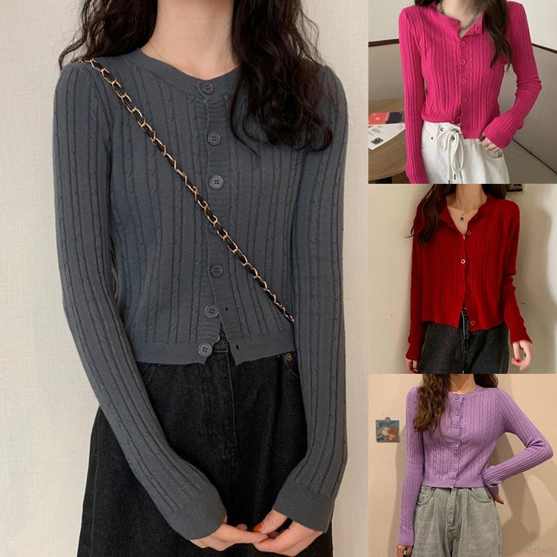 Áo Khoác Cardigan Dệt Kim Phong Cách Retro Xinh Xắn Cho Nữ | BigBuy360 - bigbuy360.vn