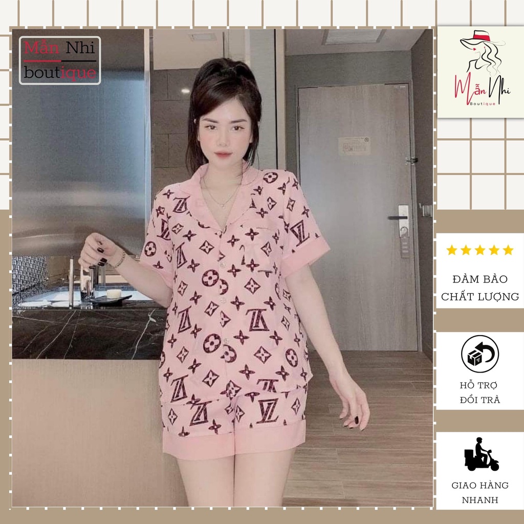 Bộ cộc pijama cổ sen cao cấp, đa dạng mẫu mã - Mẫn Nhi Shop