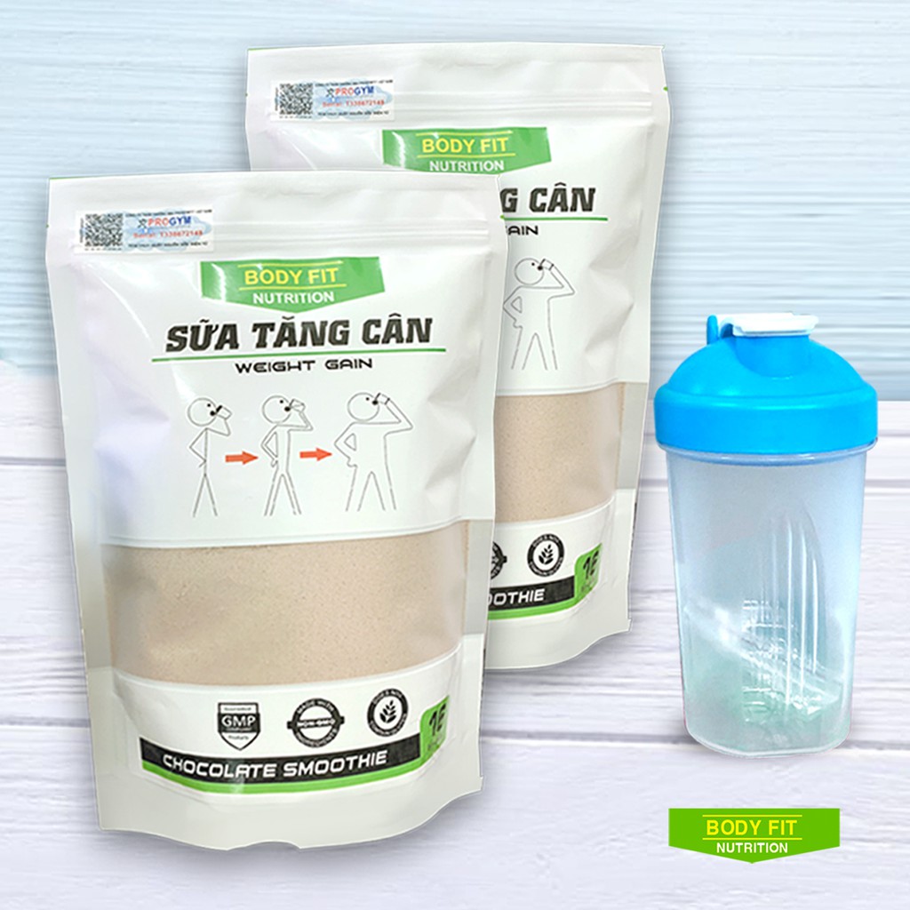 Combo 2 túi Sữa Tăng Cân BodyFit - Weight Gain + Tặng bình lắc