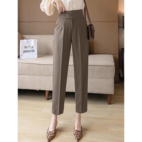 Quần baggy 2 khuy cạp cao - Mã 830 | BigBuy360 - bigbuy360.vn