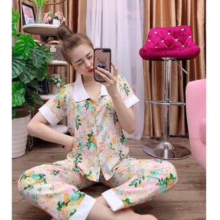 Đồ bộ lụa mangomặc nhà nhiều họa tiết (40kg - 58kg)