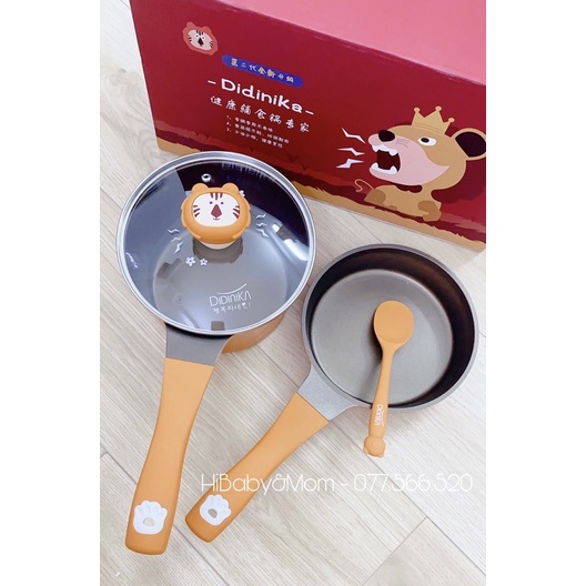 BỘ NỒI CHẢO DIDINIKA 18cm [Mẫu mới]