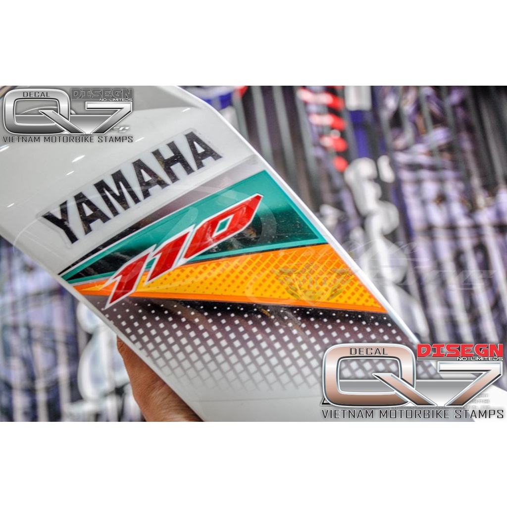 Tem Rời Sirius 110 TRẮNG XANH CAM