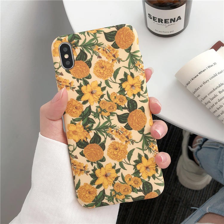 Ốp lưng iphone - Ốp iphone Hoa vàng Vintage 5/5s/6/6plus/6s/6splus/7/7plus/8/8plus/x/xr/xs/11/12/pro/max/plus/promax | BigBuy360 - bigbuy360.vn