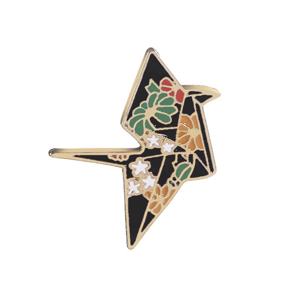 Huy hiệu cài áo họa tiết chim sếu thời trang