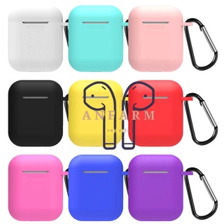 Vỏ bảo vệ tai nghe Airpod 1/2 Bằng Silicone Thiết Kế Trơn Nhiều Màu Chống Va Đập 4.8
