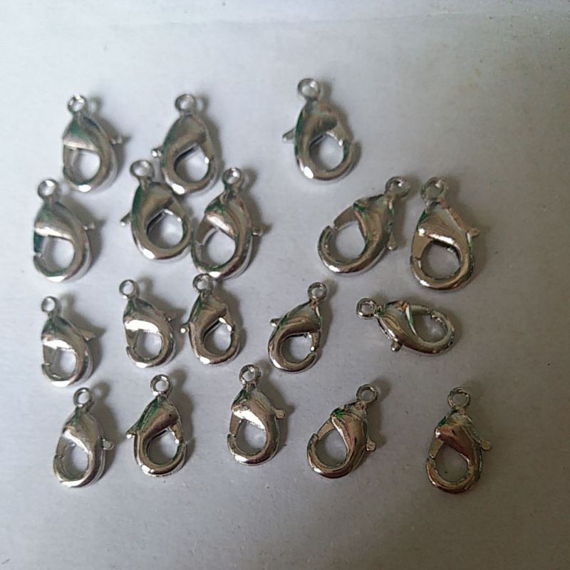 5 cái móc càng cua size 12mm- 14mmm-16mm-18mm-20mm làm trang sức