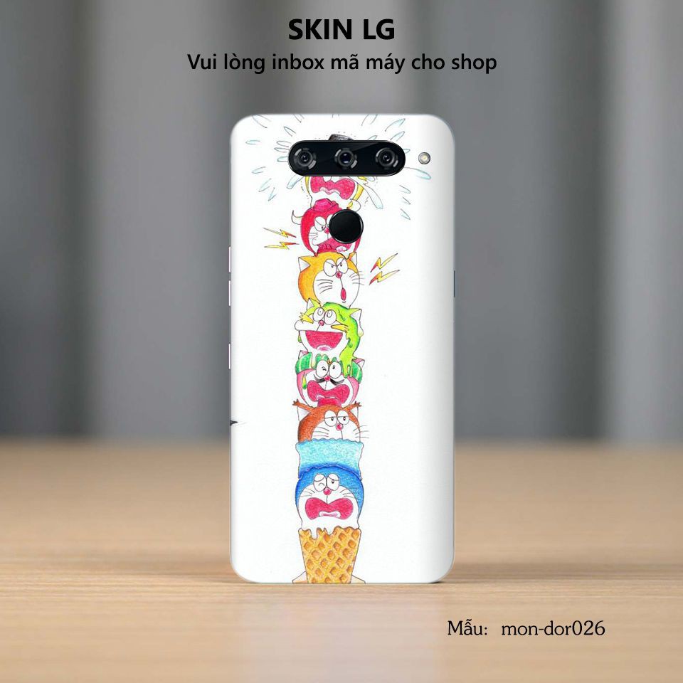 Skin dán cho các dòng điện thoại LG G6 - G7 - G8 in hình Doraemon cực đáng yêu