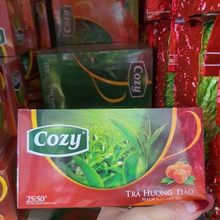 TRÀ COZY HƯƠNG ĐÀO - hộp 50gr ( 25 gói x 2gr )