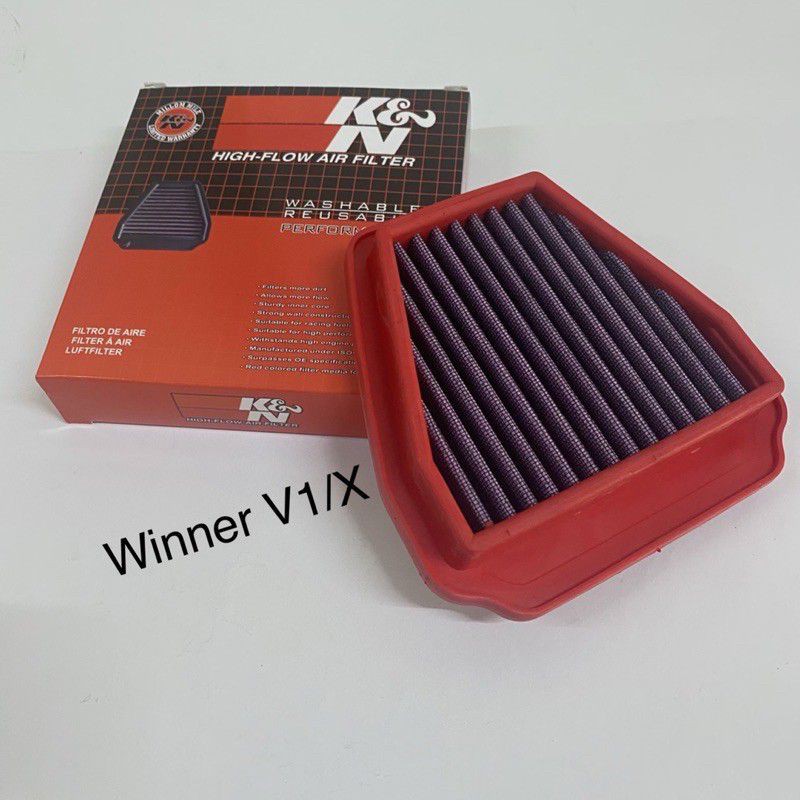 Lọc gió K&N gắn Exciter/Winner/Sonic/Vario/Click/AB125...