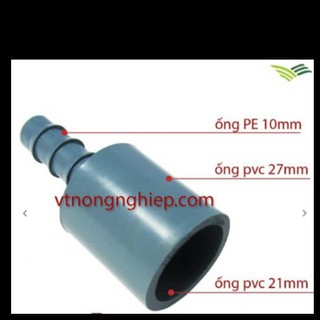 cút nối ống nước 21-27- đuôi 10,12 ly