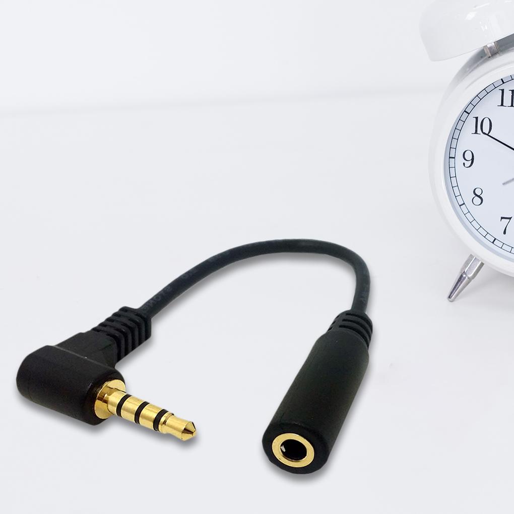 Cáp Mở RộNg Âm Thanh Tai Nghe 90 Độ 3 5mm ĐầU CắM Sang Lỗ CắM 10cm