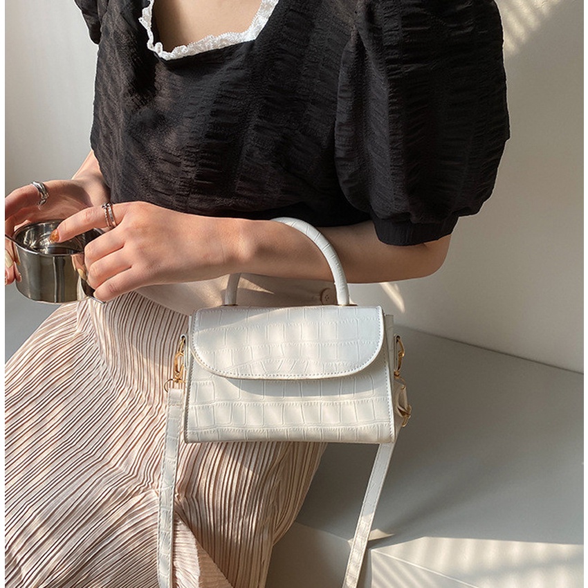 Túi xách nữ đẹp Bag.Thanhthu đi chơi thời trang da dập vân cá sấu 634