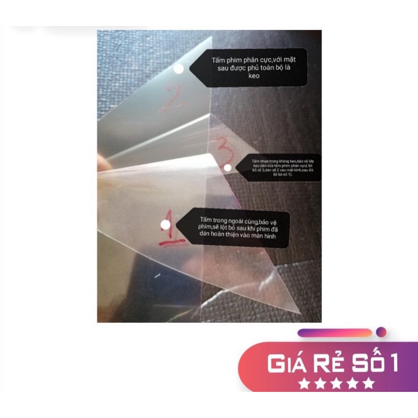 Phim phân cực 43 inch -mặt trước  - dùng cho màn hình tivi,laptop,điện thoại,LCD,máy chơi game,xe máy...