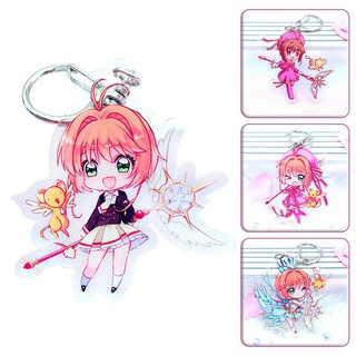 Móc Khóa Nhựa Acrylic Hình Nhân Vật Sakura Thời Trang