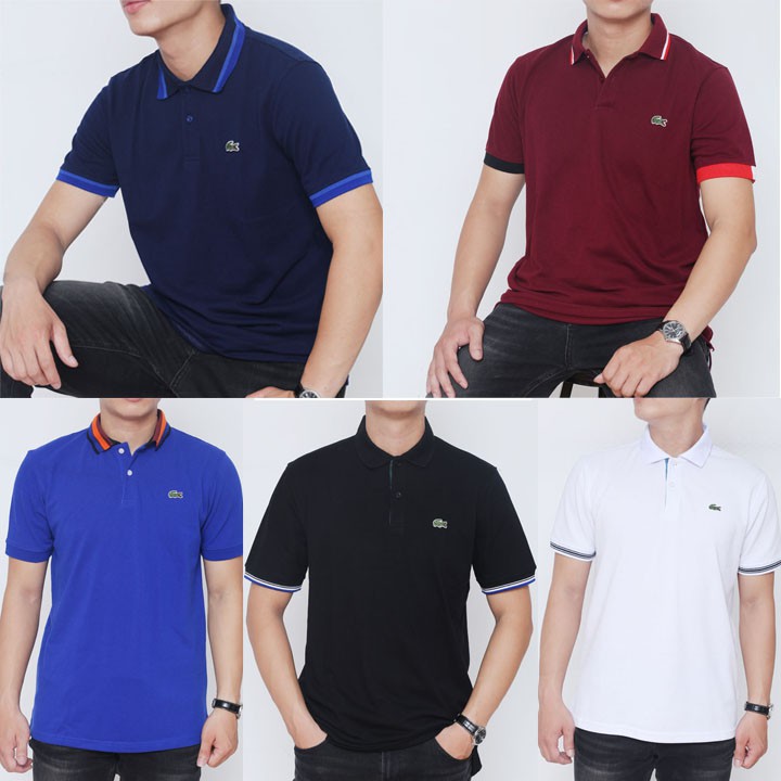 Áo Thun Nam Tay Lỡ Cổ Bẻ Chất Vải 100% Cotton Lạnh, form áo vừa vặn, áo polo nam cao cấp