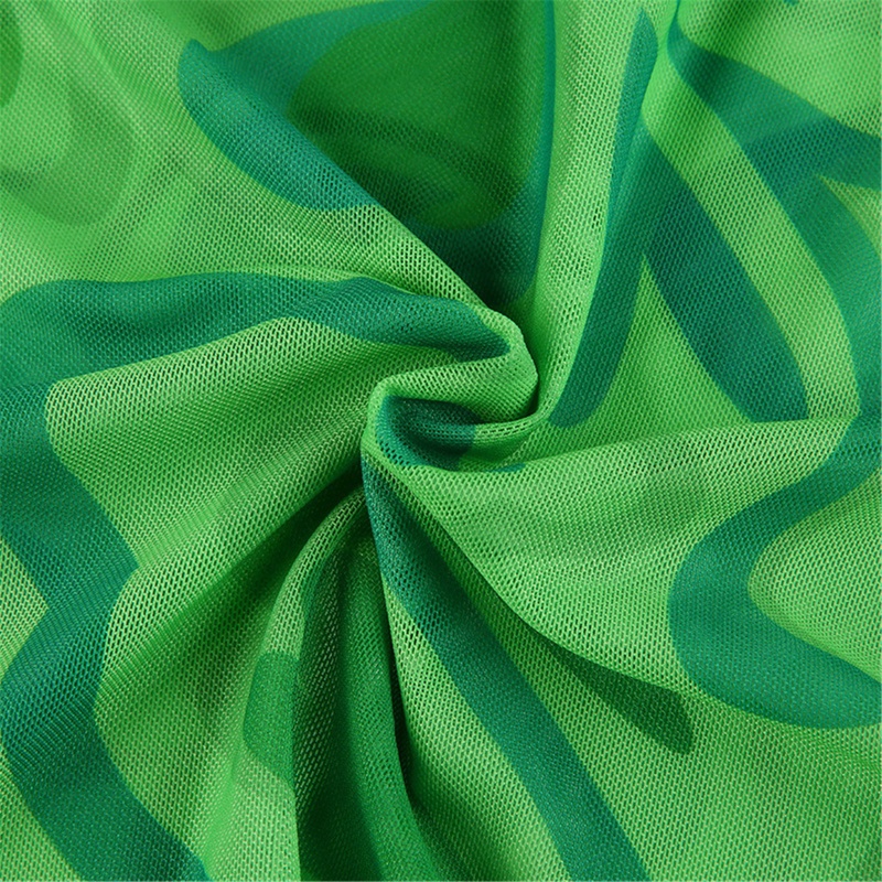 Áo Croptop Lưới Tay Ngắn Cổ Tròn Xuyên Thấu 10MK Họa Tiết Trái Tim Gợi Cảm Đi Biển Cho Nữ