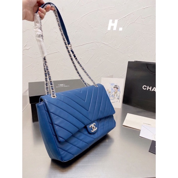 Túi Xách Chanel Vân Chữ V Size Lớn Cực Đẹp
