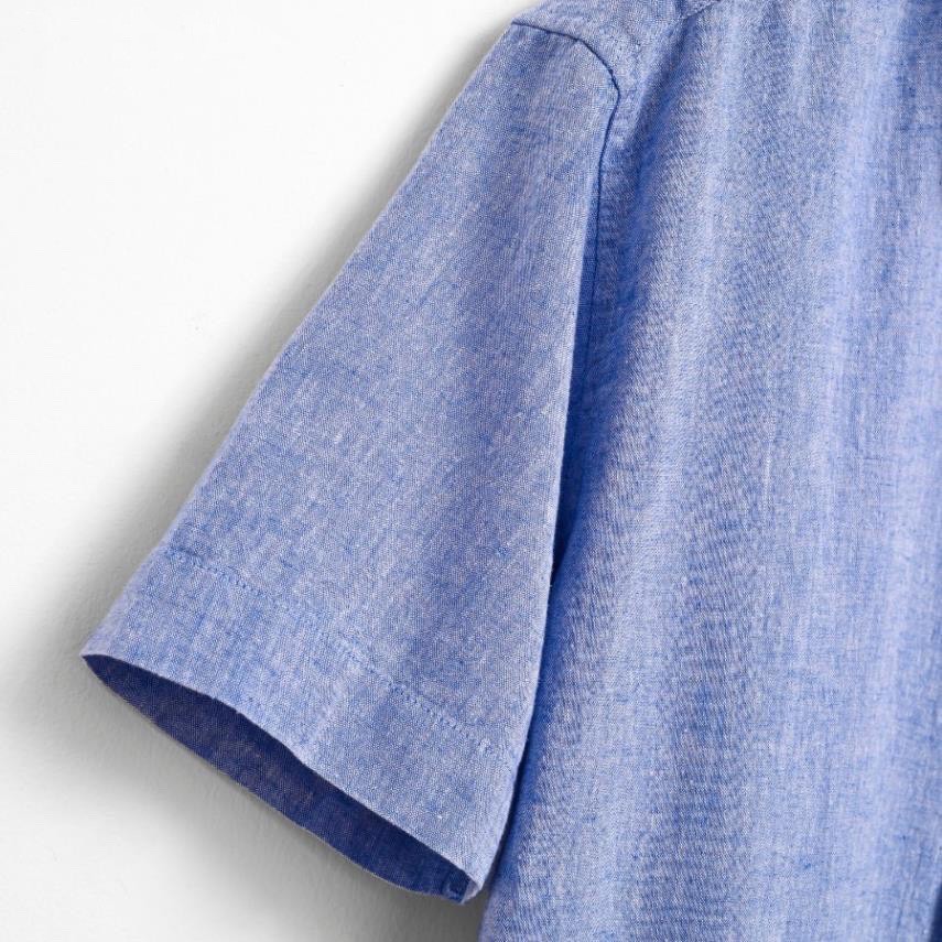 Áo Sơ Mi Trơn Tay Ngắn Có Túi GU CHẤT ,Vải Cotton Mịn Hàng Siêu Đẹp GUSM17