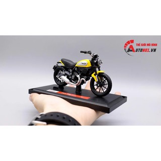 Mô hình xe mô tô Ducati scrambler yellow 1:18 Maisto 1788