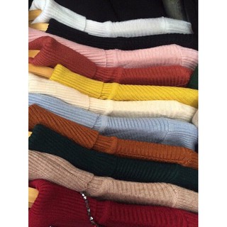Áo len cổ lọ nữ freesize
