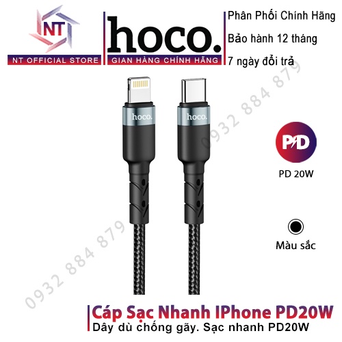 Cáp Sạc Nhanh IPhone/Android PD60W Hoco X45 Surplus Chính Hãng Thế Hệ Mới Hỗ Trợ Truyền Dữ Liệu