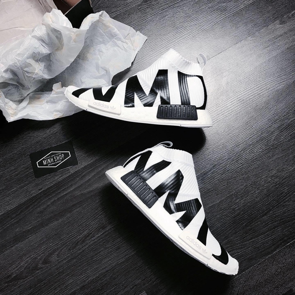 Giày Adidas_NMD CS1 Primeknit White/Black - 5555