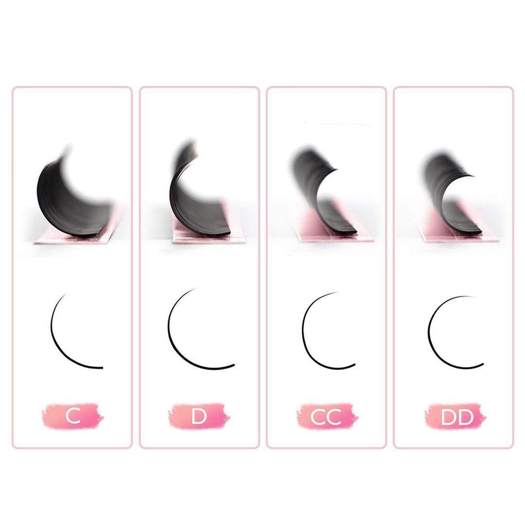 Lông Mi Giả Mi Dày 0.07mm Mềm Mại Tự Tạo Hiệu Ứng Hình Quạt Độc Đáo