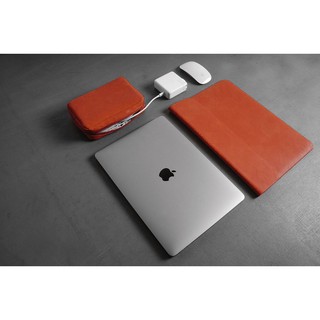 Combo túi da cao cấp cho Macbook, Dell Xps, Surfacebook ( Nâu đất)
