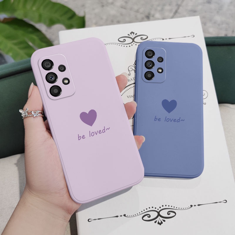 Ốp Điện Thoại Silicon Họa Tiết Trái Tim Cho Samsung Galaxy A73 A53 A33 A23 5G