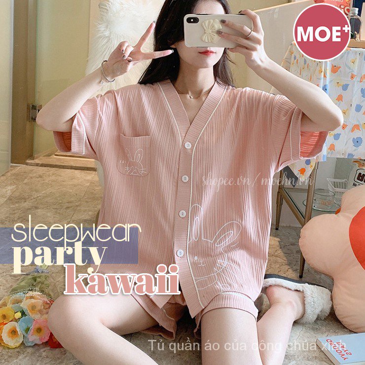 Yukata Bộ Đồ Ngủ Vải Cotton Kiểu Hàn Quốc Thời Trang Mùa Hè 2021 Rsgx