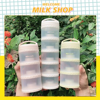 Hộp chia sữa, khay chia sữa, chia đồ ăn dặm MOYUUM cho bé