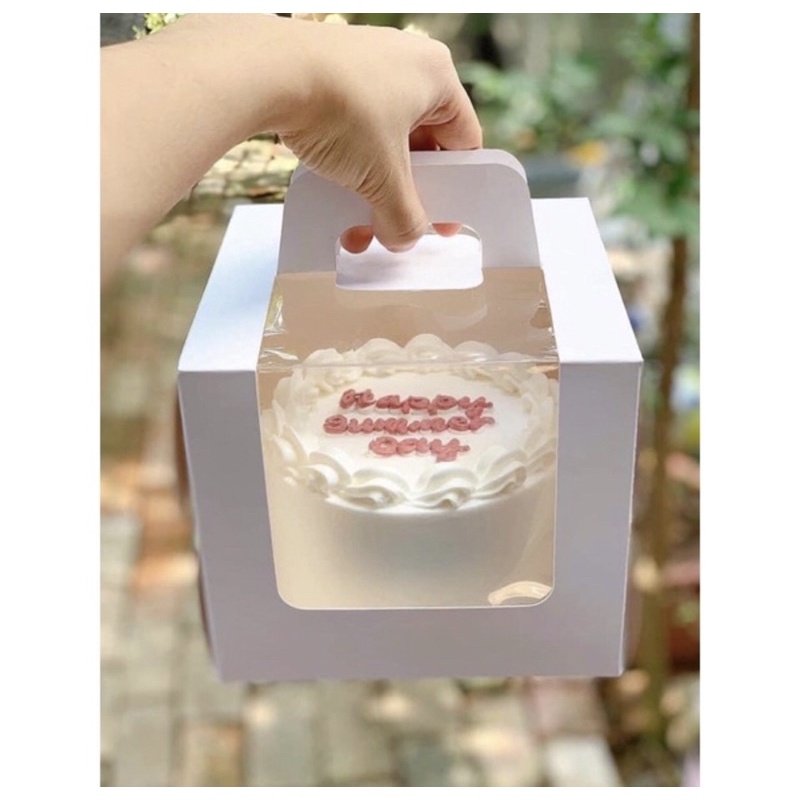 Hộp đựng cupcake có quai xách