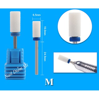 Đầu mài móng ceramic (đầu bằng)
