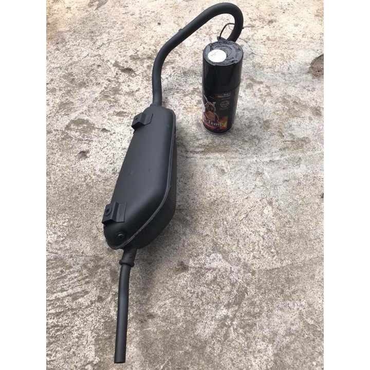 Sơn samurai màu đen mờ H2 chống cháy chịu nhiệt sơn pô bám tốt chống gỉ sét hàng chính hãng