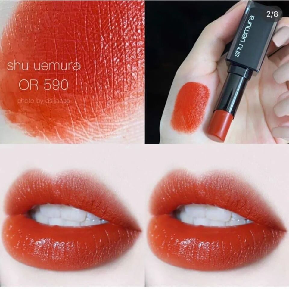 Son Shu Uemura Rouge Unlimited Matte vỏ đen 2019