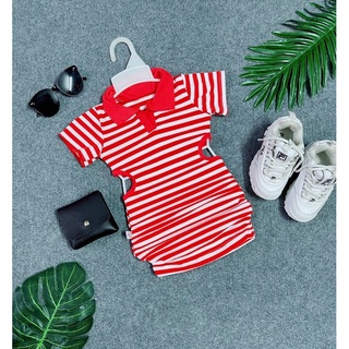 Đầm Body Sọc Đen Đỏ Bé Gái