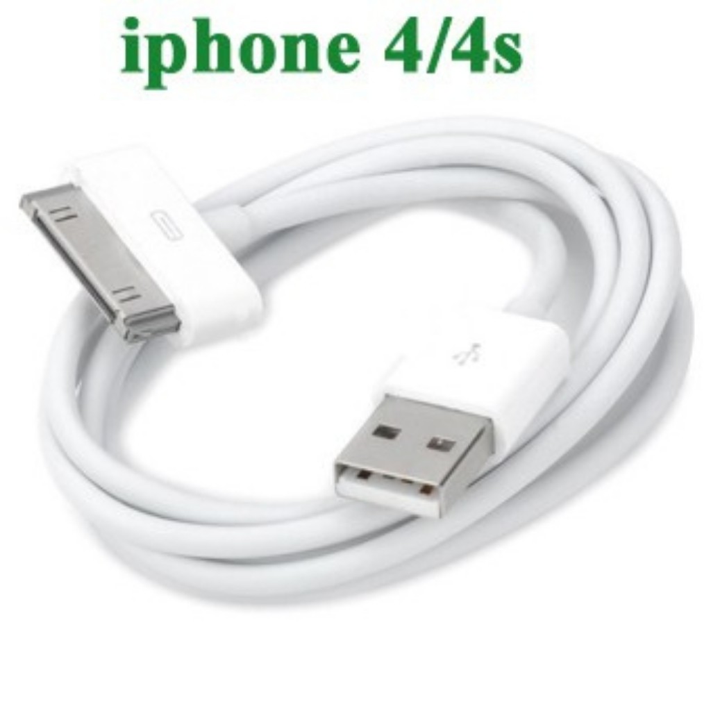 [Mã ELFLASH3 hoàn 10K xu đơn 20K] Dây Sạc Cáp sạc IPHONE 4/4s, Ipad 2/3