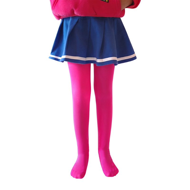 Quần Tất Màu Trơn Hóa Trang Halloween Cho Bé