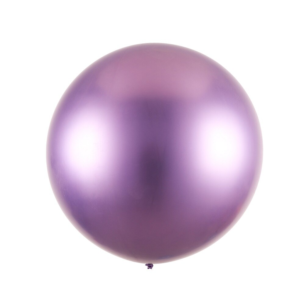 Bong Bóng 18 Inch Màu Kim Loại Crom Kích Thước Lớn Trang Trí Tiệc Sinh Nhật
