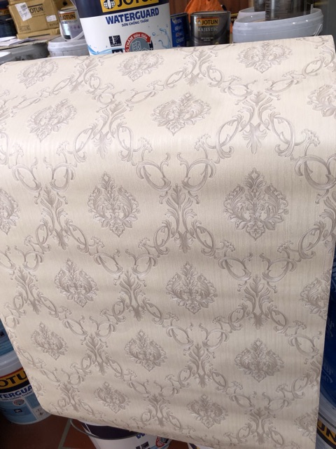 THANH LÝ (Lỗ vốn) giấy dán tường thô lụa in vân nổi 3D chưa sẵn keo xịn đẹp sang trọng khổ 53cm*10 mét | BigBuy360 - bigbuy360.vn