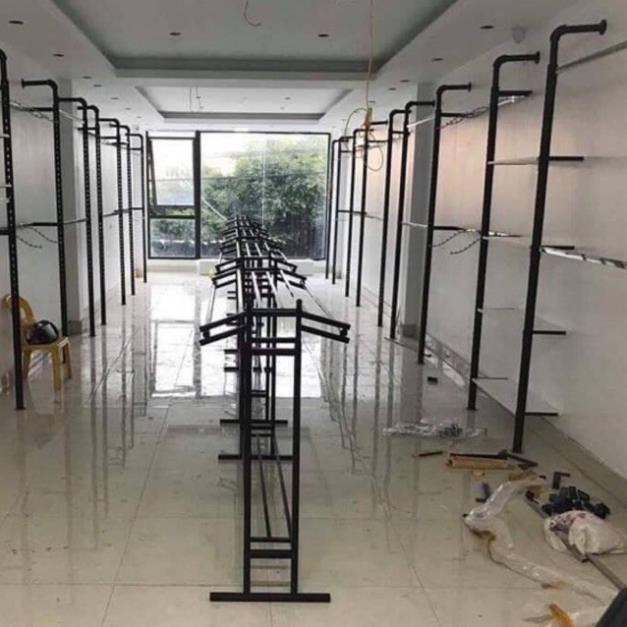 Kệ  đôi treo quần áo - Sào treo cho shop