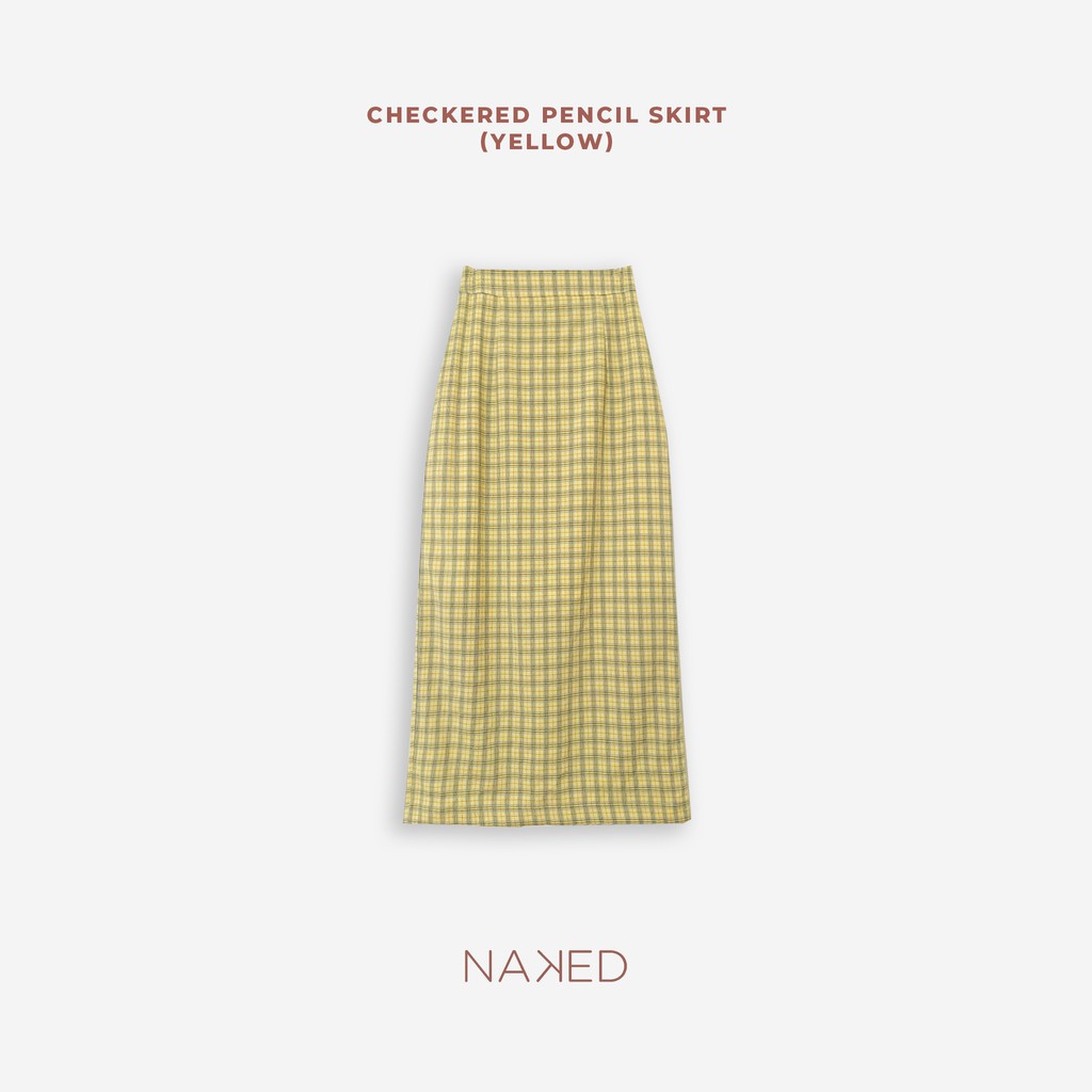Naked By V- Chân váy kẻ Checkered Pencil Skirt | BigBuy360 - bigbuy360.vn